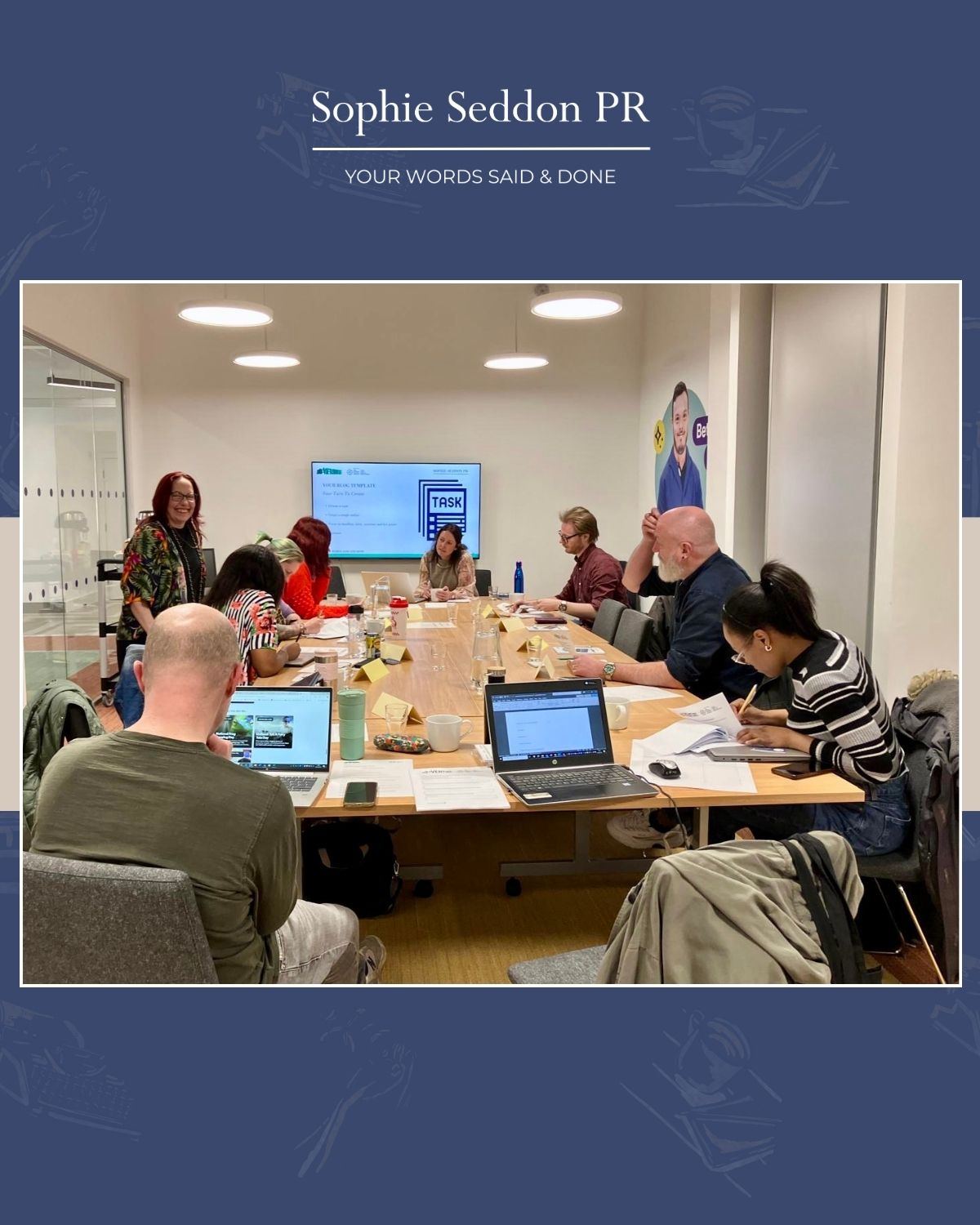 Sophie Seddon PR's in-person workshop for AD:VENTURE on 'Strategic Content for Improved Visibility.'