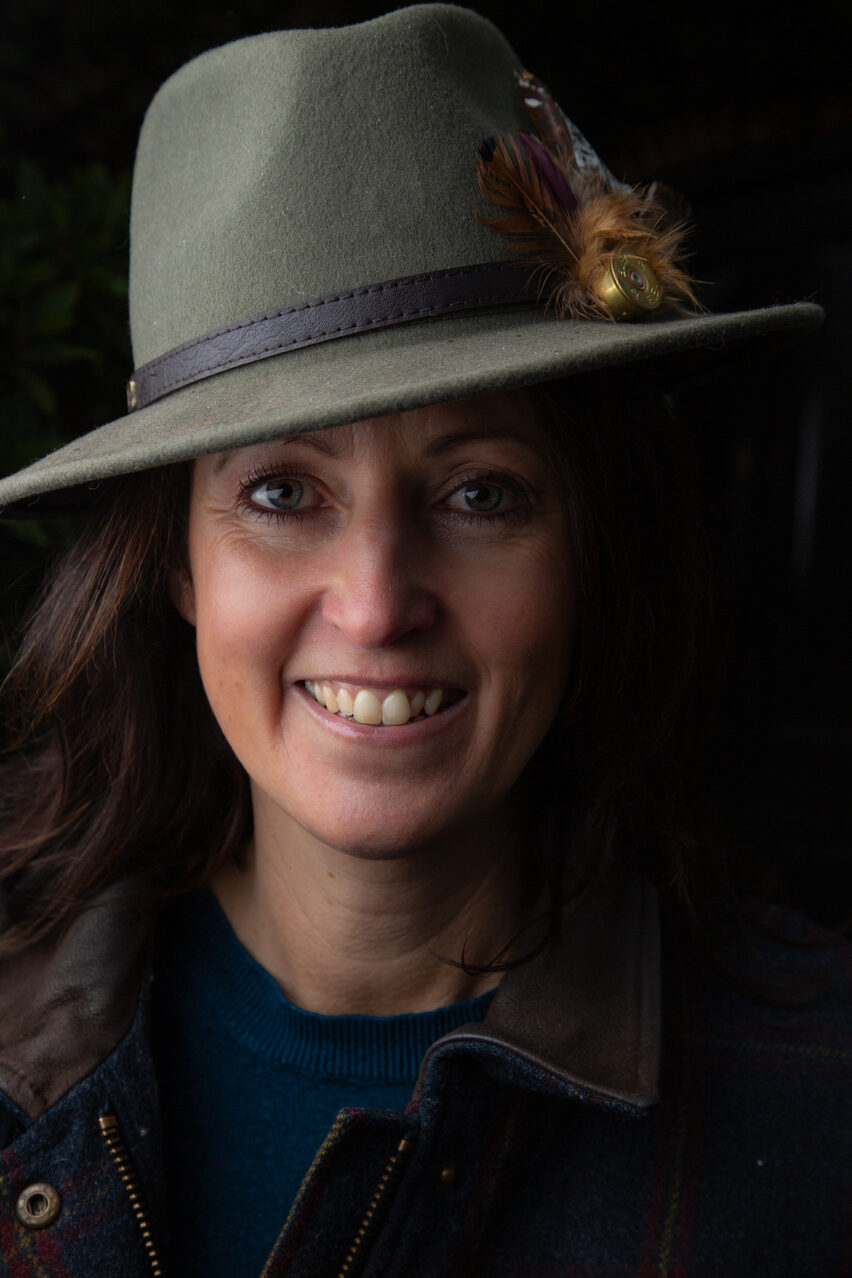 Sophie Seddon outdoors in a felt hat